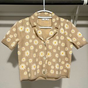 Mongo daisy knit shirt